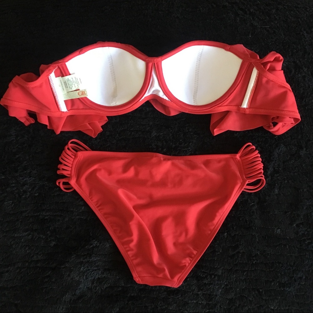 NWOT Red Gianni Bini Bikini Size M - Picture 5 of 8